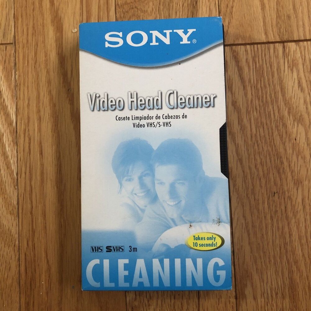 Sony Video Head Cleaning VHS Cassette VCR Cleaner Tape T-6CLDL